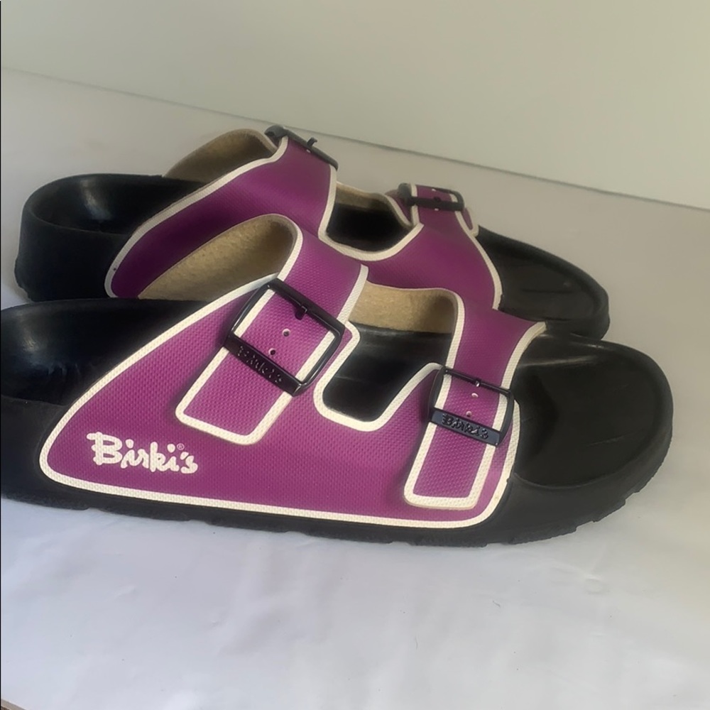 BIRKI’S purple water proof shoes rubber